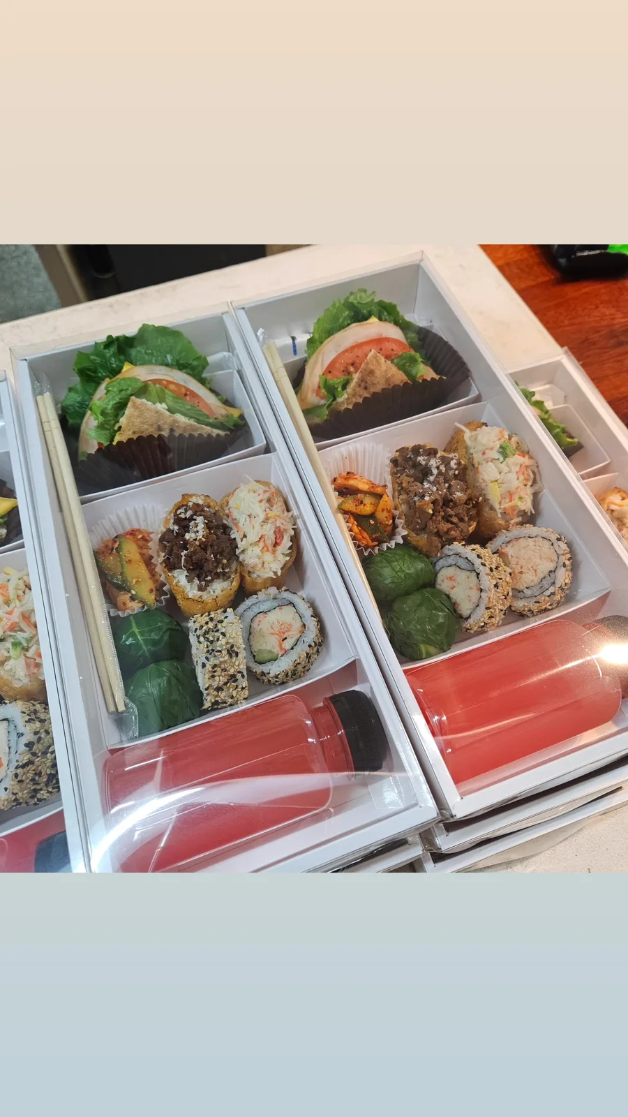 오피스 점심 케이터링 세팅